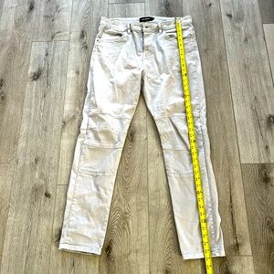 Karl Lagerfeld skinny light grey jeans.